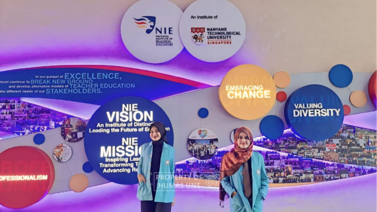 Dua Mahasiswa FKIP UNS Mengikuti Program Pertukaran ke NTU, Singapura