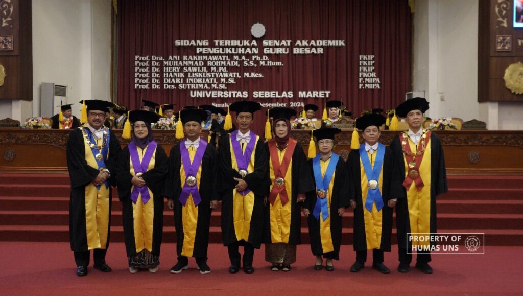 Guru Besar Baru UNS Diharapkan jadi Pemimpin Pemikiran dan Penggerak Perubahan
