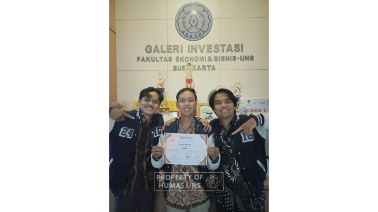 Tim Perwakilan UNS Raih Juara 1 Olimpiade Pasar Modal JFI Fest 2024