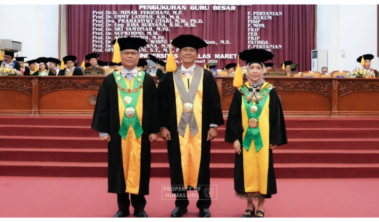 UNS Mengukuhkan Prof. Supriyono Sebagai Guru Besar dalam Ekonomi Konservasi