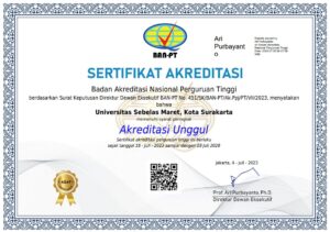Sertifikat Akreditasi UNS