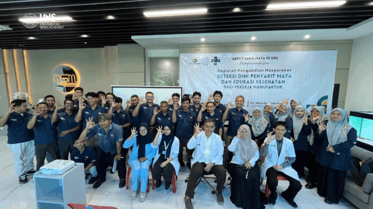 Grup Cancer Clinical Research UNS Gelar Deteksi Dini Penyakit Mata dan Edukasi Kesehatan bagi Pekerja Manufaktur