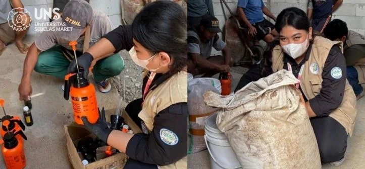 Dorong Pemanfaatan Limbah Peternakan, KKN 215 UNS Gelar _Workshop_ di Karanggedang