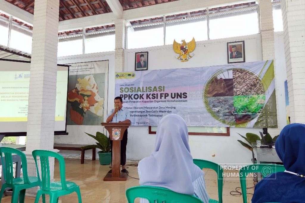 KSI FP UNS Adakan Sosialisasi dan Penguatan Kelembagaan kepada Masyarakat Desa Menjing, Karanganyar