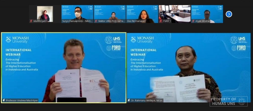 FSRD UNS Adakan Webinar Internasional Gandeng Monash University Indonesia
